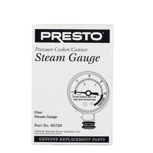 National Presto Presto Stainless Steel Pressure Cooker/Canner Steam Gauge 22 qt 85729 - main